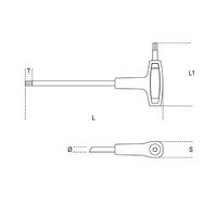 Beta ベータ T型ハンドル トルクスレンチ T50 97TTX 50 1個（直送品）