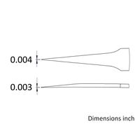アイデアルテック 先端超極細 ステンレスピンセット 直鋭型 耐酸・耐磁 先端幅0.11mm 全長110mm 4.SA.0.IT 1本（直送品）