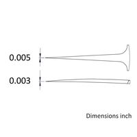 アイデアルテック 先端超極細 ミニステンレスピンセット 直鋭型 耐酸・耐磁 先端幅0.13mm 全長80mm M5.SA.1.IT 1本（直送品）