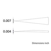 アイデアルテック 先端極細 ミニステンレスピンセット 直鋭型 耐酸・耐磁 先端幅0.18mm 全長70mm M3.SA.1.IT 1本（直送品）