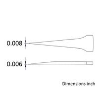 アイデアルテック 先端極細 ミニステンレスピンセット 直鋭型 耐酸・耐磁 先端幅0.20mm 全長90mm M2.SA.1.IT 1本（直送品）