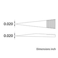 アイデアルテック ステンレスピンセット 直鋭型 耐酸・耐磁 先端幅0.50mm 全長120mm 00D.SA.6.ITE 1本（直送品）
