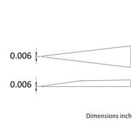 アイデアルテック 先端超極細 ステンレスピンセット 直鋭型 耐酸・耐磁 先端幅0.15mm 全長90mm 0C9.SA.6.ITE 1本（直送品）
