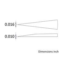 アイデアルテック ステンレスピンセット 直鋭型 耐酸・耐磁 先端幅0.40mm 全長125mm 3C.SA.6.ITE 1本（直送品）