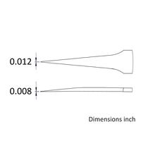 アイデアルテック 先端極細 ステンレスピンセット 直鋭型 耐酸・耐磁 先端幅0.30mm 全長120mm 2.SA.6.ITE 1本（直送品）