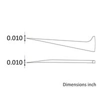 アイデアルテック 先端極細 ステンレスピンセット 直鋭型 耐酸・耐磁 先端幅0.25mm 全長115mm 5A.SA.6.ITE 1本（直送品）