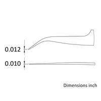 アイデアルテック 先端極細 ステンレスピンセット 35°曲鋭型 耐酸・耐磁 先端幅0.30mm 全長120mm 7.SA.6.ITE 1本（直送品）