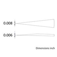 アイデアルテック 先端極細 チタン製ピンセット 直鋭型 耐酸・耐磁 先端幅0.20mm 全長120mm 1.TA.0.IT 1本（直送品）