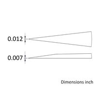 アイデアルテック 先端極細 チタン製ピンセット 直鋭型 耐酸・耐磁 先端幅0.30mm 全長110mm 3C.TA.0.IT 1本（直送品）