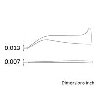 IDEAL-TEK アイデアルテック チタン製ピンセット 曲鋭型 耐酸・耐磁 先端幅0.32mm 全長120mm 7.TA.0.IT 1本（直送品）