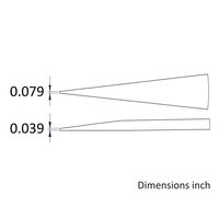 アイデアルテック 先端交換式 ESDステンレスピンセット 直型 先端幅2.00mm 全長130mm 249CPR.SA.1.IT 1本（直送品）