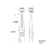 アイデアルテック ESDタイプ プライヤ型ピンセット 滑り止め 半丸型 ギザあり 全長135mm ES6024S.CR.BG.IT 1丁（直送品）