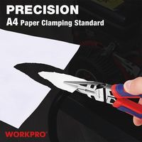 WORKPRO(ワークプロ) WORKPRO ワークプロ ロングノーズプライヤー 全長200mm WP231102 1個（直送品）