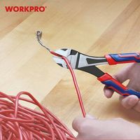 WORKPRO(ワークプロ) WORKPRO ワークプロ ニッパー グリップハンドルタイプ 全長180mm WP231104 1個（直送品）