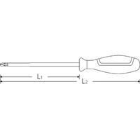 スタビレー STAHLWILLE 絶縁ポジドライバー PZ0 全長145mm 4670VDEー0N 1本（直送品）