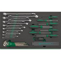 STAHLWILLE 130点入 ツールトロリー工具セット 1/2・1/4DR W481×L877×H1000 耐荷重500kg 93/13（直送品）