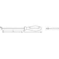 スタビレー STAHLWILLE 絶縁マイナスドライバー 刃先0.5×3.0mm 4660VDEー2N 1本（直送品）