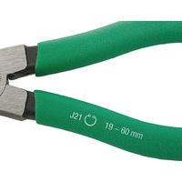 スタビレー STAHLWILLE 90°先曲がりタイプ スナップリングプライヤー サイズJ21 1.8mm 6544 6 121 1丁（直送品）