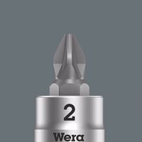 Wera Werk ベラ 1/4DR ポジドライブビットソケット ZYKLOP PZ2 全長28mm 003354 1個（直送品）