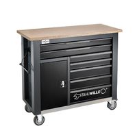 STAHLWILLE 7段ワークベンチ L1150×W500×H1045 木製天板 ウッドトップ 耐荷重750kg WB621 1個（直送品）
