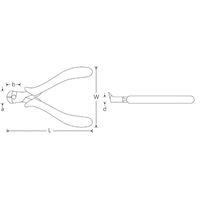スタビレー STAHLWILLE ニッパー マルチコンポーネントハンドル ヘッド12mm×8mm 6710 1本（直送品）