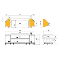【軒先渡し】朝日木材加工 リヴァンテ テレビ台 幅1150×奥行360×高さ372mm 石目 LVA-4012AV-SN 1台（直送品）