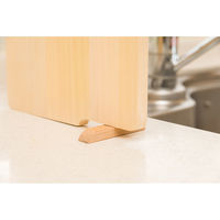 ウメザワ 青森ひばのスタンド付きまな板 L 75657 1個（直送品）