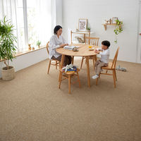 SUMINOE RUG RUG タイルカーペット フローループ 400×400mm ベージュ 1セット(10枚入)（直送品）