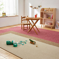 SUMINOE RUG RUG タイルカーペット フローループ 400×400mm レッド 1セット(10枚入)（直送品）