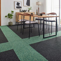 SUMINOE RUG RUG タイルカーペット フローループ 400×400mm ブラック 1セット(10枚入)（直送品）