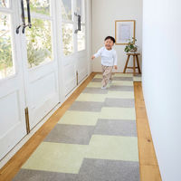 SUMINOE RUG RUG タイルカーペット ソフトフィール 400×400mm グレー 1セット(10枚入)（直送品）