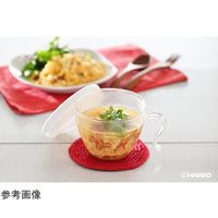 HARIO ガラスのレンジスープカップ 1ケース(24個) XSCS-1-W 1ケース(1個) 68-5182-30（直送品）
