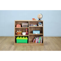 【軒先渡し】バリュテック・インターナショナル 脚元安定頑丈 ロータイプ書棚 幅1180×奥行300×高さ770mm アイボリー 1台（直送品）