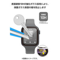 アップルウォッチ ガラス フィルム [ 40mm ] 指紋防止 ブラック AW-25EFLGS2R エレコム 1個（直送品）