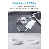 タイプC ケーブル PD60W ( C to C ) 2m シリコン ホワイト MPA-CCECMGS20WH エレコム 1個（直送品）