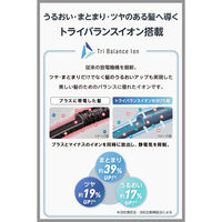ヘアドライヤー 軽量 日本製 マイナスイオン トライバランスイオン ホワイトアッシュ NIB400B-W テスコム 1個（直送品）