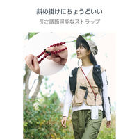 スマホショルダーストラップ 肩掛け 全機種対応 落下・紛失防止 バーガンディー P-STSDH1FLSTBD エレコム 1個（直送品）