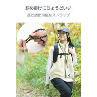 スマホショルダーストラップ 肩掛け 全機種対応 落下・紛失防止 軽量 カーキ P-STSDH1FLSTKH エレコム 1個（直送品）