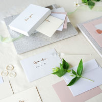 グリーティングカード クレールフォンテーヌ ポレン オープンウェンレターズ 封筒セット FSC認証 1セット（3色×各2組） アイボリー（直送品）