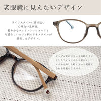 【老眼鏡 リーディンググラス】SCANDINAVIAN PATTERN SPC-006 col.3 ブラウン度数+2.00 1個（直送品）