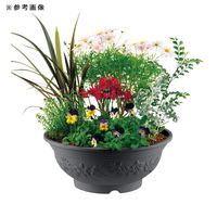 リッチェル プランター ハナール ボール 36型 ダークグレー DG 167526 1個（直送品）