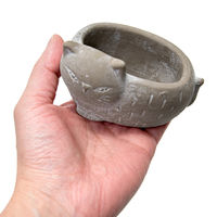 友膳 多肉植物 シャトンシットポット BR ブラウン 287540 1個（直送品）