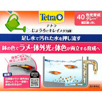 テトラ じょうろでキレイメダカ鉢 ４０ 色光育成グレー ソーラー エアレーションセット1個（直送品）
