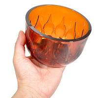 山佳化成 スリット鉢 SCOOP ボウル アンバー M 298137 1個（直送品）