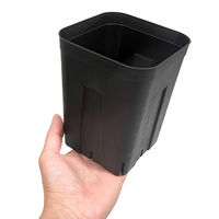 日本ポリ鉢販売 スリット鉢 プレステラ 150深型 黒 1個 306338（直送品）