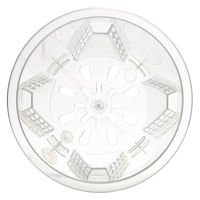 リーフ 根が見える透明鉢 直径10cm 325721 1セット(6個)（直送品）