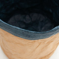 リーフ 鉢カバー 軽量鉢カバー リバーシブル 5号用 ネイビー×ナチュラル 930655 1個（直送品）