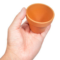 陶里 ドイツ製テラコッタポット (内径6.25×高さ5.89cm)穴あり 307917 1個（直送品）