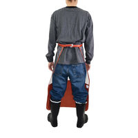 ヤマショウ 草刈り用ワンタッチハーフメッシュショートエプロン オレンジ YEP-012OR 1個（直送品）