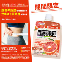 ゼリー 個包装 お配り菓子 クラッシュタイプの蒟蒻畑プラス　ブラッドオレンジ味 1セット（1個×6）